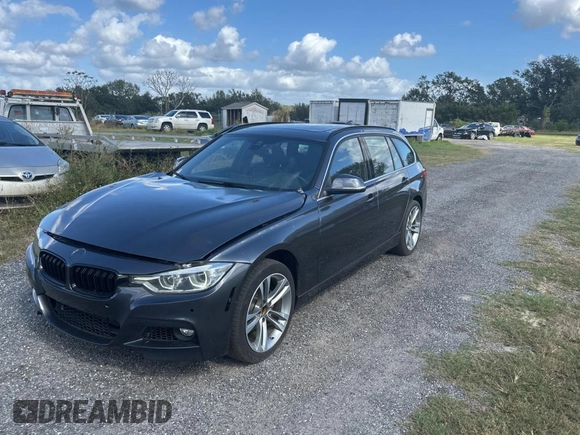2017 BMW 3 Series 330i xDrive with VIN WBA8K3C38HA022948, listed as a Copart auction lot 80992084 with 34,232 mi miles and Clean Title. Bid and sale history available at carsss.com. Image 2.