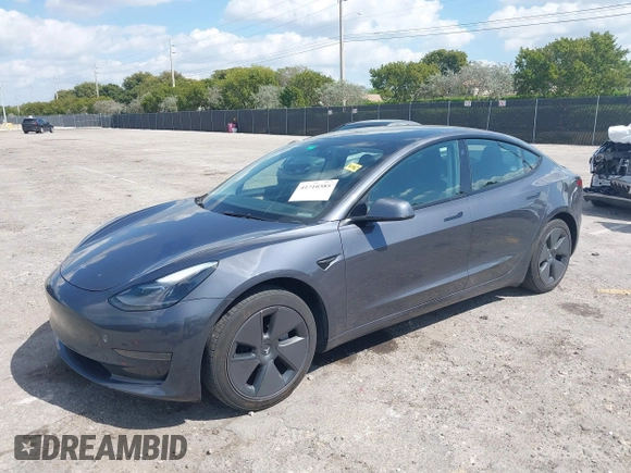2023 Tesla Model 3 with VIN 5YJ3E1EA3PF623114, listed as a IAAI auction lot 41710385 with 31,663 mi miles and . Bid and sale history available at carsss.com. Image 17.