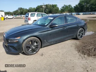 2023 Genesis G70 2.0T with VIN KMTG34TA5PU133746, listed as a Copart auction lot 55664215 with 54,002 mi miles and Salvage title. Bid and sale history available at DreamBid. Image 1.