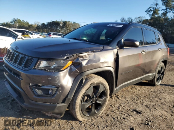 2020 Jeep Compass Altitude with VIN 3C4NJCBB5LT162538, listed as a Copart auction lot 87470904 with 86,156 mi miles and Salvage Title. Bid and sale history available at carsss.com. Image 1.