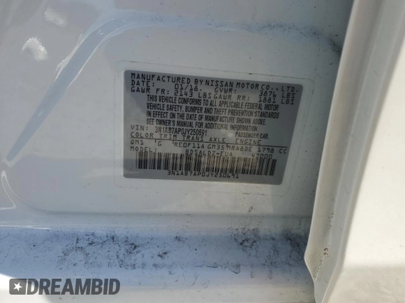 2018 Nissan Sentra SV with VIN 3N1AB7AP0JY250691, listed as a Copart auction lot 45577355 with 89,040 mi miles and Salvage Title. Bid and sale history available at carsss.com. Image 14.