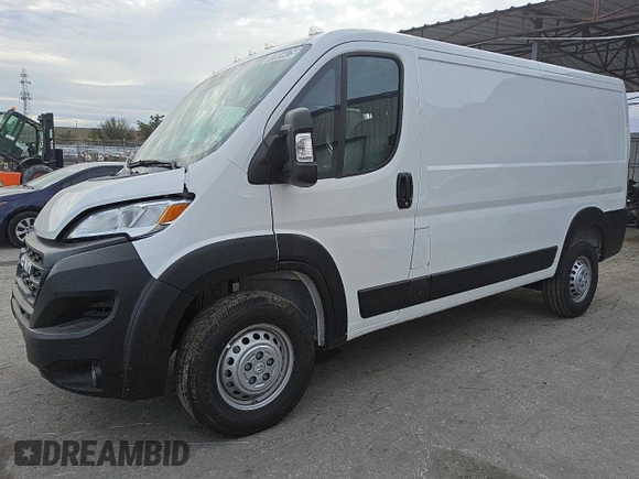 2025 Ram ProMaster Cargo Tradesman with VIN 3C6LRVVG0SE518858, listed as a Copart auction lot 88984475 with 77 mi miles and Clean Title. Bid and sale history available at carsss.com. Image 1.