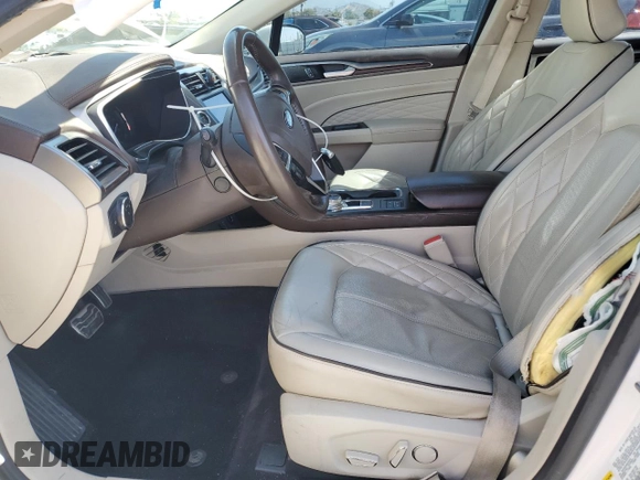 2017 Ford Fusion Titanium with VIN 3FA6P0SU8HR229470, listed as a Copart auction lot 57185625 with 97,973 mi miles and Salvage title. Bid and sale history available at DreamBid. Image 7.
