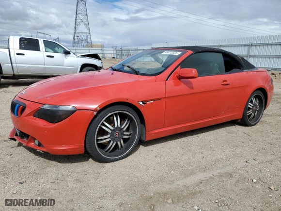 2004 BMW 6 Series 645Ci with VIN WBAEK73414B321494, listed as a Copart auction lot 48622035 with 221,764 mi miles and Clean Title. Bid and sale history available at carsss.com. Image 1.