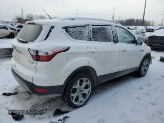 2017 Ford Escape Titanium with VIN 1FMCU9JD0HUE33552, listed as a Copart auction lot 45757535 with 59,628 mi miles and Clean Title. Bid and sale history available at carsss.com. Image 3.