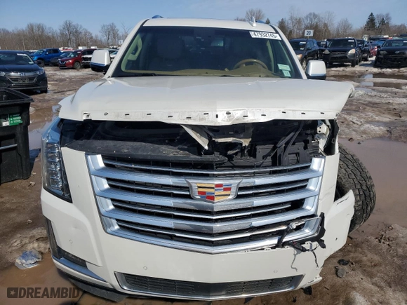 2016 Cadillac Escalade Platinum with VIN 1GYS4DKJ2GR134289, listed as a Copart auction lot 47932745 with 159,402 mi miles and Salvage Title. Bid and sale history available at carsss.com. Image 5.