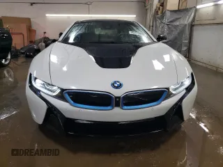 2016 BMW i8 with VIN WBY2Z2C52GV675474, listed as a Copart auction lot 49713485 with 53,512 mi miles and Salvage Title. Bid and sale history available at carsss.com. Image 5.