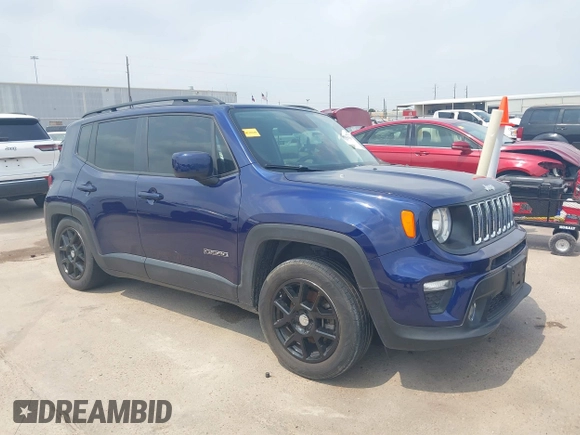 2020 Jeep Renegade Latitude with VIN ZACNJABB0LPL01306, listed as a IAAI auction lot 39506567 with 92,748 mi miles and . Bid and sale history available at DreamBid. Image 1.