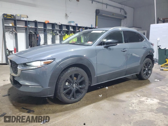 2021 Mazda CX-30 Premium with VIN 3MVDMBDY6MM308888, listed as a Copart auction lot 45645155 with 48,356 mi miles and Salvage Title. Bid and sale history available at carsss.com. Image 1.