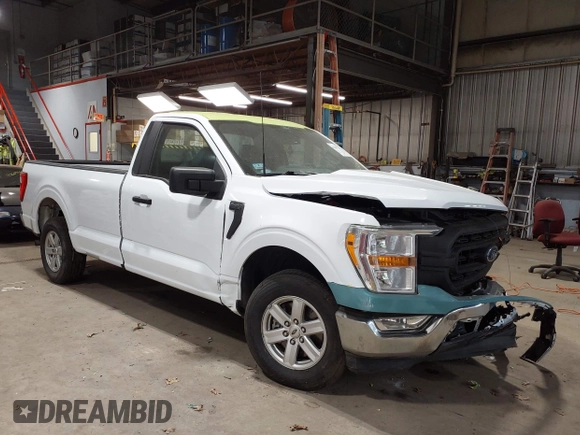 2021 Ford F-150 XL with VIN 1FTMF1CB6MKF13315, listed as a IAAI auction lot 42297728 with 74,450 mi miles and . Bid and sale history available at DreamBid. Image 1.