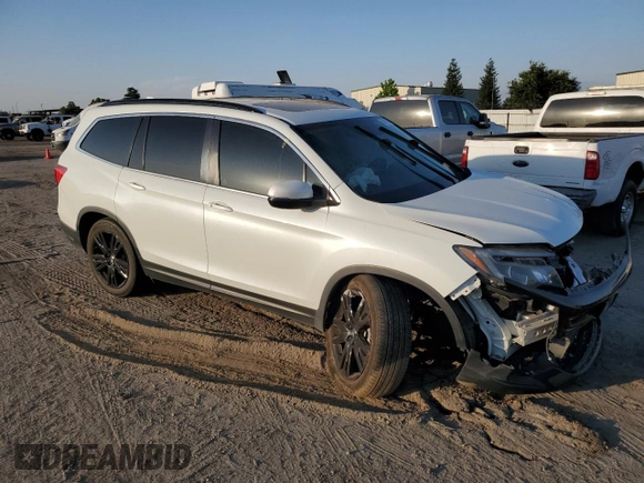 2021 Honda Pilot Special Edition with VIN 5FNYF5H29MB044977, listed as a Copart auction lot 59987795 with 68,561 mi miles and Salvage title. Bid and sale history available at DreamBid. Image 4.