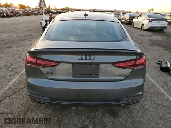 2023 Audi A5 Sportback S line Premium Plus with VIN WAUFACF55PA008172, listed as a Copart auction lot 71314052 with 1,821 mi miles. Bid and sale history available at carsss.com. Image 6.