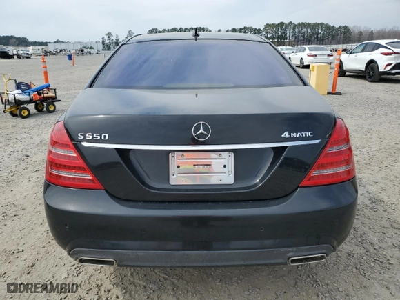 2011 Mercedes-Benz S-Class S 550 with VIN WDDNG8GB3BA380431, listed as a Copart auction lot 48335545 with 158,981 mi miles and Salvage Title. Bid and sale history available at carsss.com. Image 6.