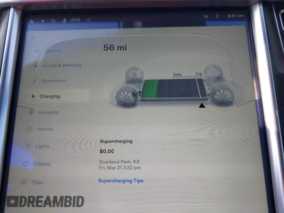 2016 Tesla Model S 90D with VIN 5YJSA1E43GF115310, listed as a IAAI auction lot 42002240 with 108,172 mi miles and . Bid and sale history available at DreamBid. Image 17.