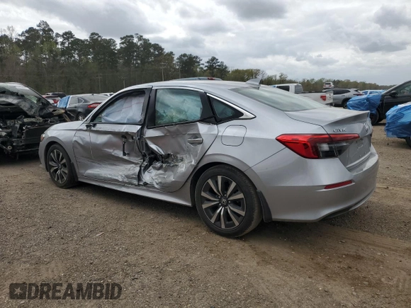 2023 Honda Civic Sedan EX with VIN 2HGFE1F73PH323018, listed as a Copart auction lot 49393895 with 17,712 mi miles and Salvage Title. Bid and sale history available at carsss.com. Image 2.
