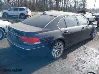 2008 BMW 7 Series 750Li with VIN WBAHN835X8DT85188, listed as a IAAI auction lot 41471099 with 1 mi miles. Bid and sale history available at carsss.com. Image 4.