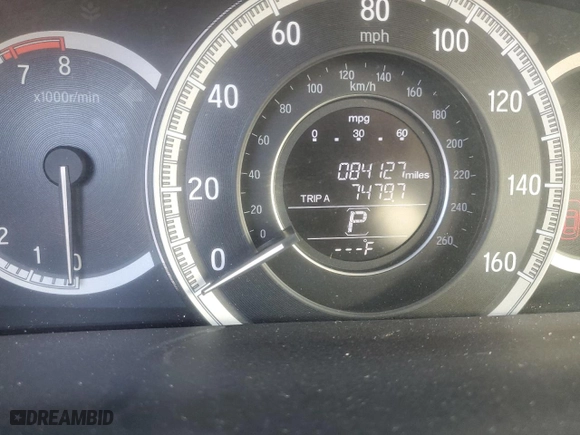 2016 Honda Accord Sedan LX with VIN 1HGCR2F38GA207645, listed as a Copart auction lot 44230695 with 84,127 mi miles and Non Repairable. Bid and sale history available at carsss.com. Image 9.