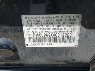 2004 Acura TSX w/Navigation с VIN JH4CL969X4C012223, выставлен на аукционе IAAI как лот 42618294 с пробегом 215 514 миль миль и . История ставок и продаж доступна на DreamBid. Изображение 9.