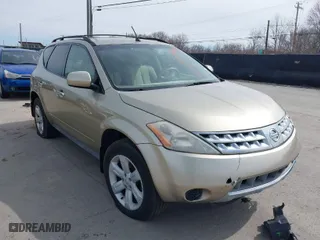 2006 Nissan Murano SL with VIN JN8AZ08W46W542957, listed as a IAAI auction lot 41858906 with 59,275 mi miles. Bid and sale history available at carsss.com. Image 1.