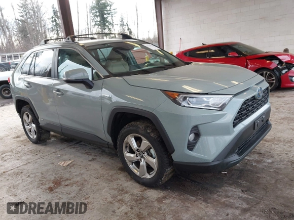 2021 Toyota RAV4 Hybrid LE with VIN 4T3B6RFV3MU010280, listed as a IAAI auction lot 41518724 with 48,916 mi miles. Bid and sale history available at carsss.com. Image 1.