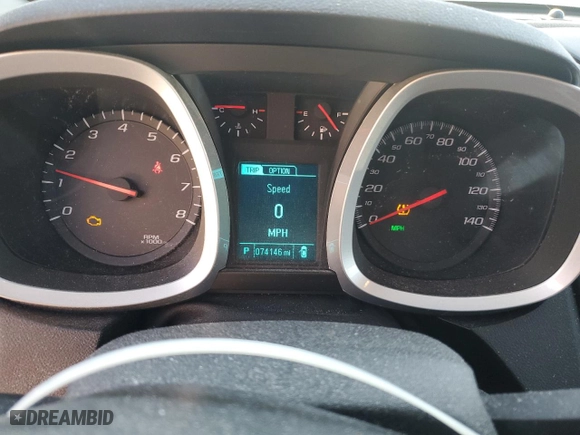 2015 Chevrolet Equinox LT with VIN 1GNALBEK2FZ128429, listed as a Copart auction lot 48528845 with 74,146 mi miles and Clean Title. Bid and sale history available at carsss.com. Image 9.