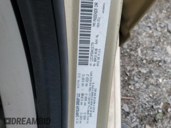 2010 Chrysler Sebring Touring with VIN 1C3CC4FB3AN191779, listed as a Copart auction lot 86015804 with 45,751 mi miles and Salvage Title. Bid and sale history available at DreamBid. Image 13.