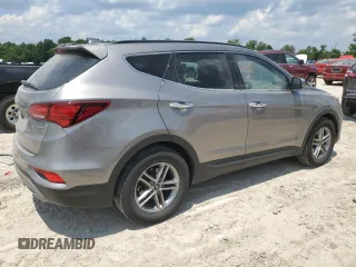 2018 Hyundai Santa Fe 2.4L with VIN 5XYZU3LB9JG563893, listed as a Copart auction lot 62058745 with 141,353 mi miles and Salvage title. Bid and sale history available at DreamBid. Image 3.