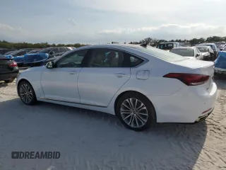 2017 Genesis G80 3.8L with VIN KMHGN4JE4HU205824, listed as a Copart auction lot 74535684 with Not provided miles and Salvage title. Bid and sale history available at DreamBid. Image 2.