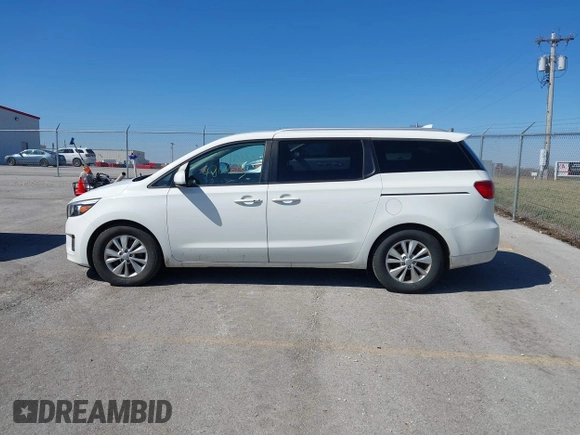 2017 Kia Sedona LX with VIN KNDMB5C18H6310158, listed as a IAAI auction lot 41808613 with 169,383 mi miles. Bid and sale history available at carsss.com. Image 14.