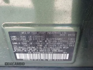 2014 Subaru Outback Limited with VIN 4S4BRBLC9E3238964, listed as a IAAI auction lot 41626397 with 132,510 mi miles and . Bid and sale history available at DreamBid. Image 9.