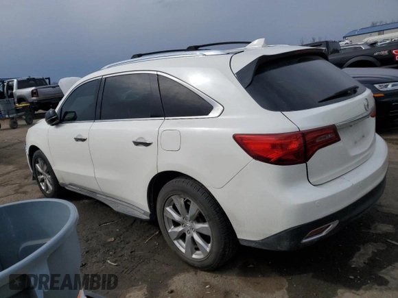2015 Acura MDX Advance/Entertainment Pkg with VIN 5FRYD4H80FB013753, listed as a Copart auction lot 46831115 with 171,227 mi miles and Salvage Title. Bid and sale history available at carsss.com. Image 2.