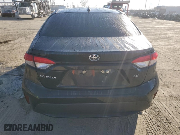 2021 Toyota Corolla LE with VIN JTDEPMAE0MJ150807, listed as a Copart auction lot 46947665 with 143,869 mi miles and Salvage Title. Bid and sale history available at carsss.com. Image 6.
