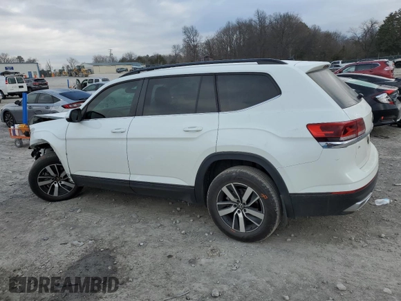 2022 Volkswagen Atlas SE z VIN 1V2LP2CA2NC548692, wystawiony jako Copart lot #87404904 z przebiegiem 42 008 mil mil oraz Czysty tytuł • Clean title. Historia ofert i sprzedaży dostępna na DreamBid. Obrazek 2.
