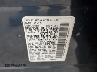 2011 Nissan Murano SV with VIN JN8AZ1MW0BW165033, listed as a Copart auction lot 70358364 with 166,811 mi miles and Salvage Title. Bid and sale history available at carsss.com. Image 13.