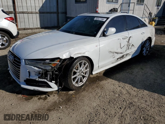 2018 Audi A6 Premium Plus with VIN WAUD8AFC1JN007252, listed as a Copart auction lot 46547795 with 78,980 mi miles and Salvage Title. Bid and sale history available at carsss.com. Image 1.