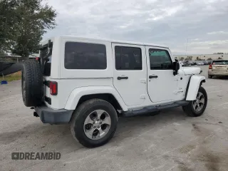 2018 Jeep Wrangler JK Unlimited Sahara with VIN 1C4BJWEG0JL832808, listed as a Copart auction lot 81703604 with 0 mi miles and Non Repairable. Bid and sale history available at carsss.com. Image 3.