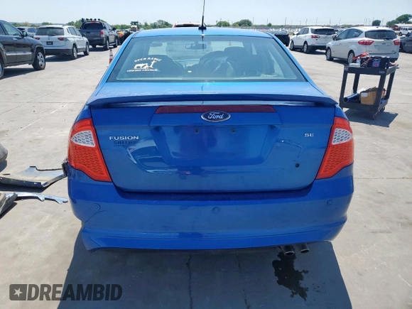 2012 Ford Fusion SE with VIN 3FAHP0HA5CR429222, listed as a Copart auction lot 53366525 with 162,335 mi miles and Salvage title. Bid and sale history available at DreamBid. Image 6.