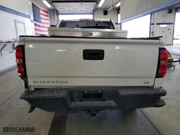 2019 Chevrolet Silverado 1500 LD Work Truck with VIN 2GCVKNEC9K1119236, listed as a Copart auction lot 52591995 with 0 mi miles and Salvage Title. Bid and sale history available at carsss.com. Image 6.