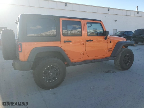 2012 Jeep Wrangler Unlimited Sport with VIN 1C4BJWDG4CL273736, listed as a Copart auction lot 47252685 with 100,035 mi miles and Clean Title. Bid and sale history available at carsss.com. Image 3.