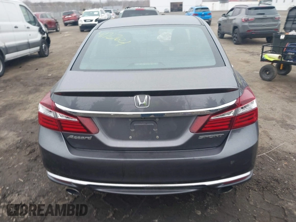 2017 Honda Accord Sport with VIN 1HGCR2F59HA077331, listed as a IAAI auction lot 41727621 with 254,635 mi miles. Bid and sale history available at carsss.com. Image 16.