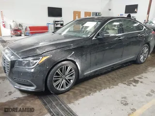 2018 Genesis G80 3.8L with VIN KMHGN4JE4JU232110, listed as a IAAI auction lot 41425938 with 108,170 mi miles. Bid and sale history available at carsss.com. Image 2.