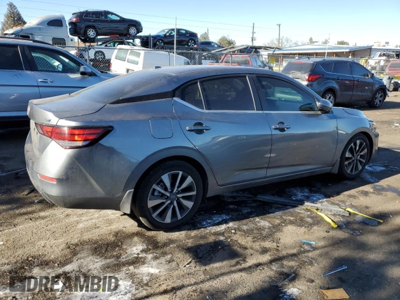 2024 Nissan Sentra SV with VIN 3N1AB8CVXRY235273, listed as a Copart auction lot 88547095 with 20,427 mi miles and Salvage Title. Bid and sale history available at DreamBid. Image 3.