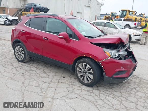 2017 Buick Encore Preferred z VIN KL4CJASB0HB156287, wystawiony jako IAAI lot #42444490 z przebiegiem 39 058 mil mil oraz . Historia ofert i sprzedaży dostępna na DreamBid. Obrazek 1.