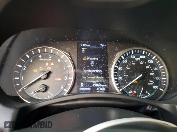 2020 Infiniti Q60 Red Sport 400 with VIN JN1FV7EL6LM460268, listed as a Copart auction lot 85434634 with 19,046 mi miles and Clean title. Bid and sale history available at DreamBid. Image 9.