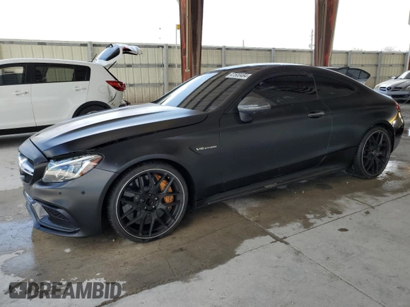 2017 Mercedes-Benz C 63 S AMG with VIN WDDWJ8HB7HF444373, listed as a Copart auction lot 47500484 with 44,881 mi miles and . Bid and sale history available at carsss.com. Image 1.