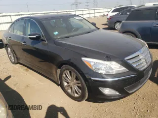 2013 Hyundai Genesis 3.8L with VIN KMHGC4DD2DU233687, listed as a Copart auction lot 71104534 with 218,577 mi miles and Salvage Title. Bid and sale history available at carsss.com. Image 4.