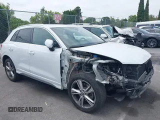 2020 Audi Q3 S line Premium Plus with VIN WA1EECF3XL1047538, listed as a IAAI auction lot 42448662 with 89,851 mi miles and . Bid and sale history available at DreamBid. Image 1.