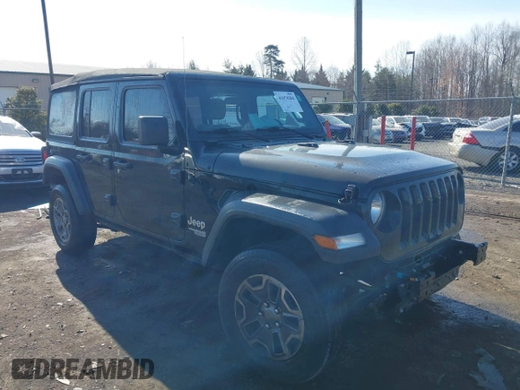 2018 Jeep Wrangler Unlimited Sport S с VIN 1C4HJXDG4JW150840, выставлен на аукционе IAAI как лот 41674204 с пробегом 96 177 миль миль и . История ставок и продаж доступна на DreamBid. Изображение 1.