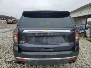 2022 Chevrolet Suburban High Country with VIN 1GNSKGKLXNR363841, listed as a Copart auction lot 84008044 with 42,053 mi miles and Salvage Title. Bid and sale history available at DreamBid. Image 6.