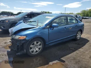 2006 Honda Civic LX with VIN 2HGFA16546H526573, listed as a Copart auction lot 55779485 with 167,106 mi miles and Salvage title. Bid and sale history available at DreamBid. Image 1.